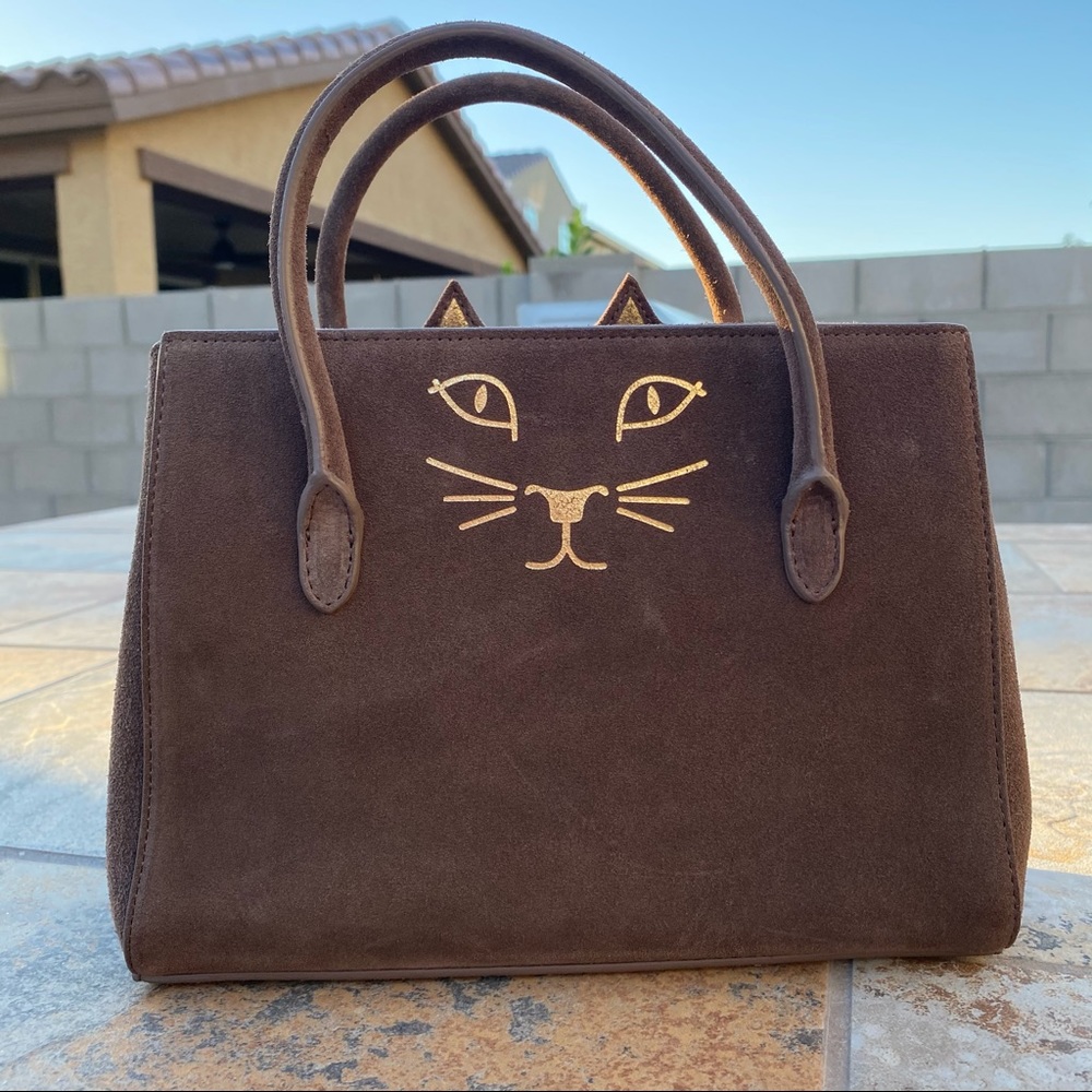 SOLD Charlotte Olympia Feline Petit Poitier Tote - Picture 4 of 12